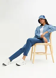 Stretchiga mom jeans med hög midja, bonprix