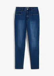 Stretchiga mom jeans med hög midja, bonprix