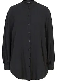 Oversize-muslinblus i bomull, lång modell, bonprix