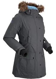 Lång vattentät funktionsjacka med huva, bonprix