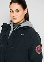 Lång vattenavvisande softshelljacka med 2-i-1-look, bonprix