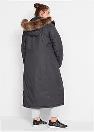Vattentät funktionskappa med fuskpäls, bonprix