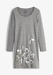 Kort nattlinne med långa ärmar, bonprix