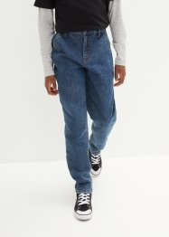 Barnjeans med vida jeans, avslappnad passform, ekologisk bomull, John Baner JEANSWEAR