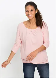Oversizetopp i materialmix, bonprix