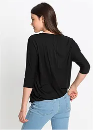 Oversizetopp i materialmix, bonprix