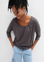 Oversizetopp i materialmix, bonprix