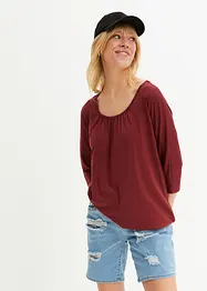Oversizetopp i materialmix, bonprix
