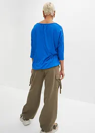 Oversizetopp i materialmix, bonprix