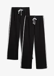 Joggingbyxa i kraftig ren bomull, (2-pack), bonprix