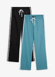 Joggingbyxa i kraftig ren bomull, (2-pack), bonprix