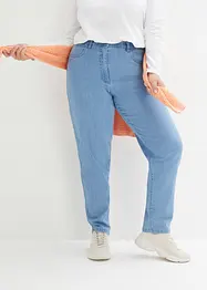 Stretchiga jeans mom med hög midja, bonprix