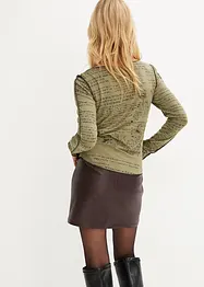 Långärmad topp i mjuk viskos, bonprix