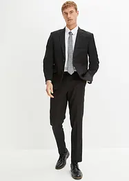 Kostym (4 delar): kavaj, byxor, skjorta, slips, bonprix