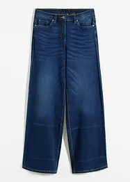 Wide Leg Jeans Mid Waist, med bekväm midja, bonprix