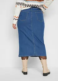 Jeanskjol med sprund, bonprix