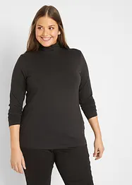 Långärmad polotröja i bomullsblandning (2-pack), bonprix