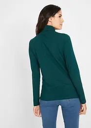 Långärmad polotröja i bomullsblandning (2-pack), bonprix
