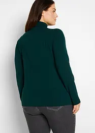Långärmad polotröja i bomullsblandning (2-pack), bonprix