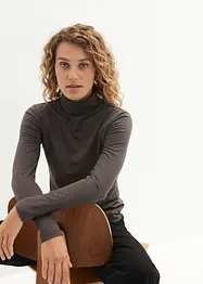 Långärmad polotröja i bomullsblandning (2-pack), bonprix