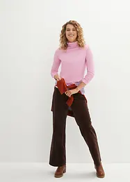Långärmad polotröja i bomullsblandning (2-pack), bonprix