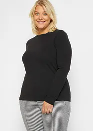 Långärmad topp med ren ekologisk bomull (2-pack), bonprix