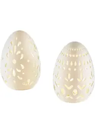 Påskägg med utstansningar (2-pack), bonprix