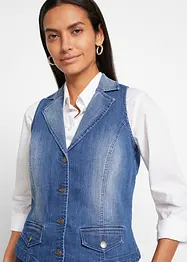 Stretchig jeansväst, bonprix