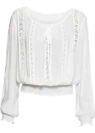 Dra på-blus i mjuk viskos, bonprix