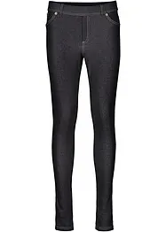 Leggings med jeanslook i bomullsmix, bonprix