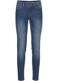 Korta tajta stuprörsjeans med medelhög midja, bonprix