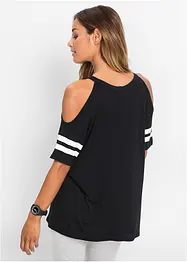 Topp med cut-outs i mjuk viskos, bonprix