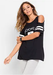 Topp med cut-outs i mjuk viskos, bonprix