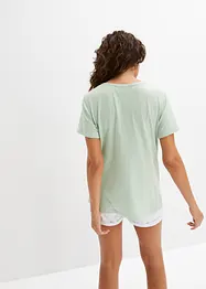 T-shirt i bomull och viskos, bonprix