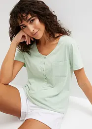 T-shirt i bomull och viskos, bonprix