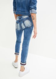 Skinny jeans med flaggdetaljer, RAINBOW