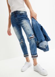 Skinny jeans med flaggdetaljer, RAINBOW