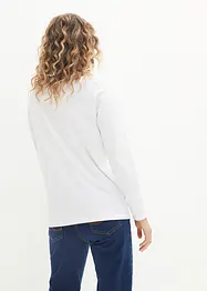 Långärmad sömlös bastischa med rund halsringning, Essentials, bonprix PREMIUM