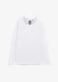 Långärmad sömlös bastischa med rund halsringning, Essentials, bonprix PREMIUM