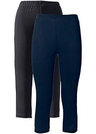 Stretchiga caprileggings (2-pack), bonprix