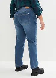 Stretchjeans raka ben medelhög midja, bonprix