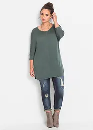Finstickad tröja med 3/4-ärm, bonprix