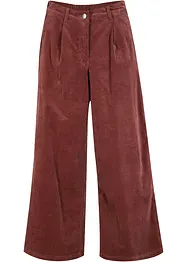 Vida stretchiga manchesterculotter med bekväm hög midja, 7/8-längd, bonprix