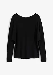 Långärmad topp av mjuk viskosmix, bonprix