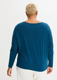 Långärmad topp av mjuk viskosmix, bonprix