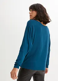 Långärmad topp av mjuk viskosmix, bonprix