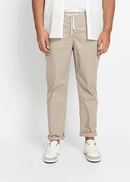 Stretchig dra på-byxa, normal passform, raka ben, bonprix
