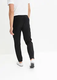 Vid dra på-byxa i muslin, regular fit, tapered, bonprix