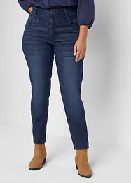 Skinny jeans med hög midja, cropped, bonprix