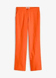 Byxa med hög midja i linne- och viskosmix, bonprix